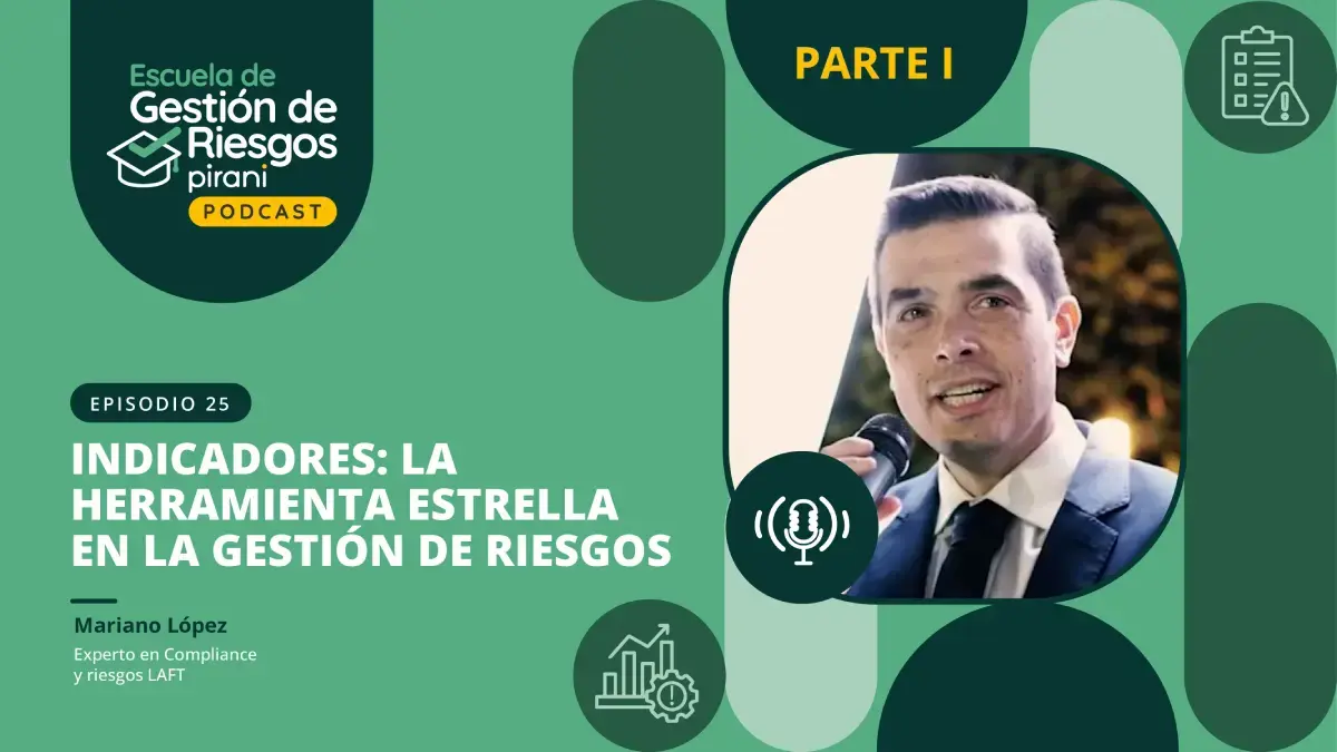 Podcast Pirani sobre indicadores clave en la gestión de riesgos: su papel fundamental en la evaluación y mitigación de riesgos.